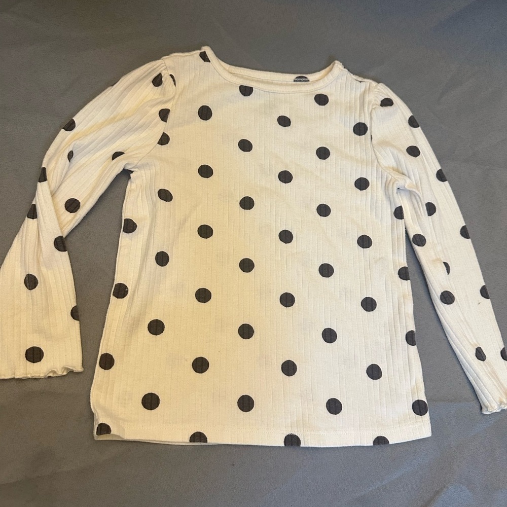 Wonder Nation White Top with Black Dots
